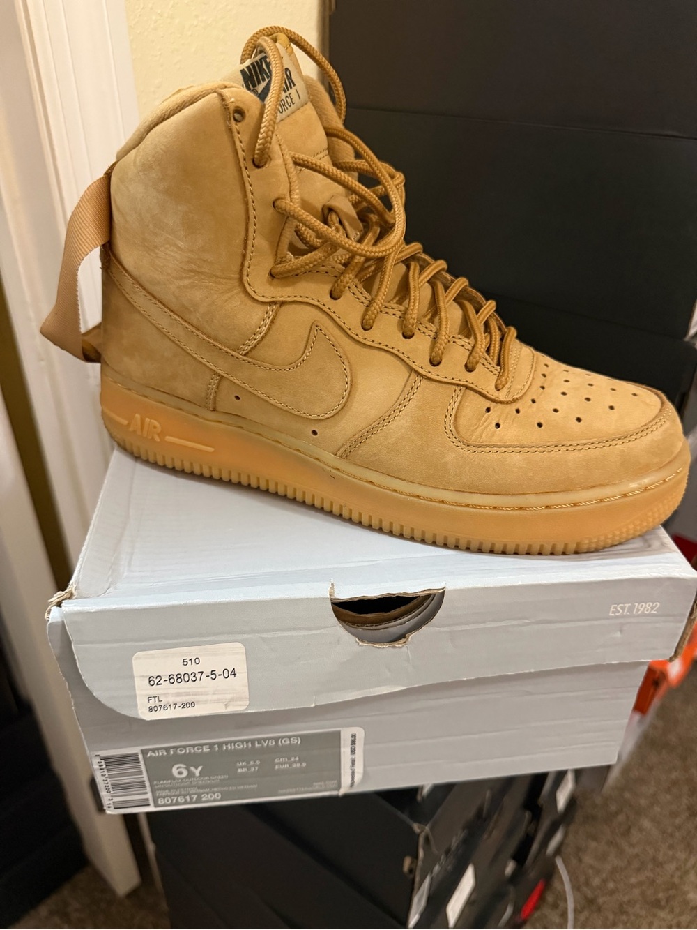 Nike Men's High-Top Sneakers in Wheat/Tan